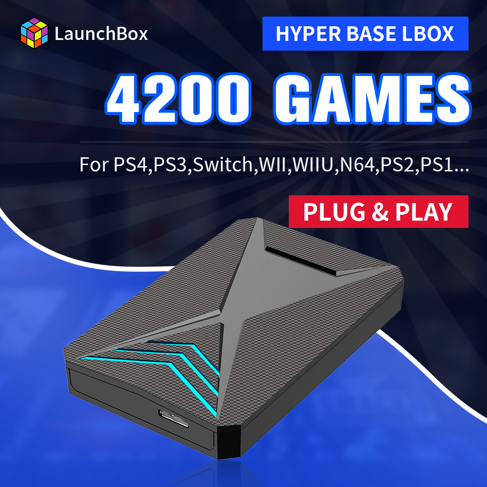 Retro Gaming Hard Drive - Launchbox 2TB Game Hard Drive with
