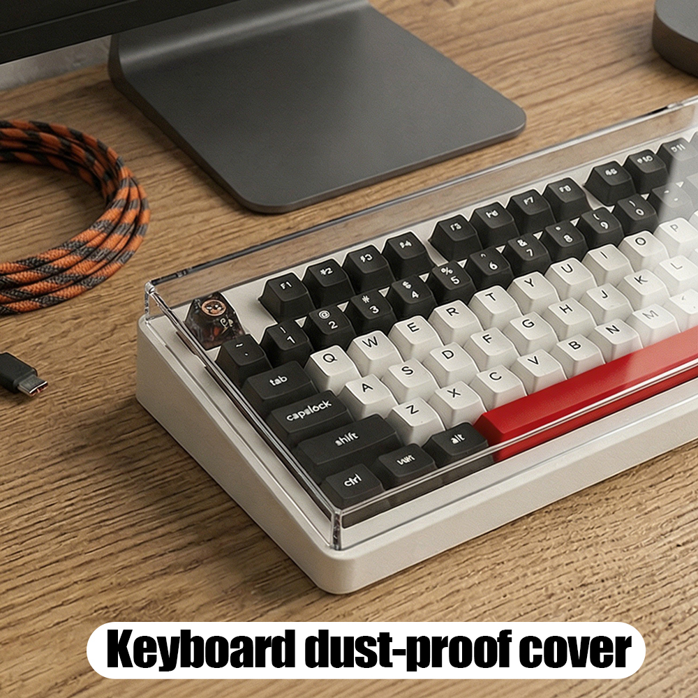 Retro Gaming Keycaps - Clear Acrylic Mechanical Keyboard Dust Cover