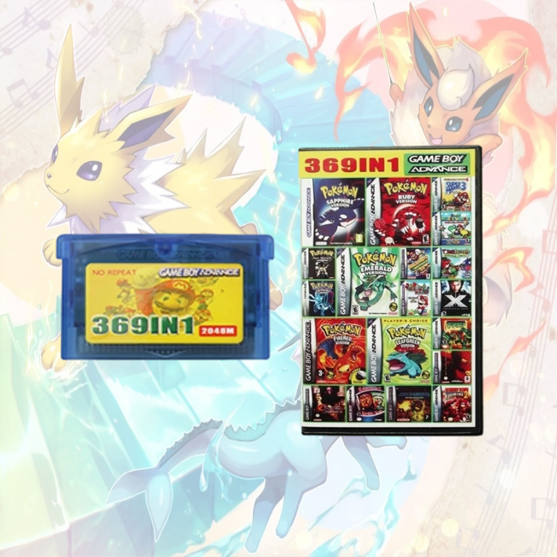 Retro Game Card - 369 In 1 GBA 32 Bit