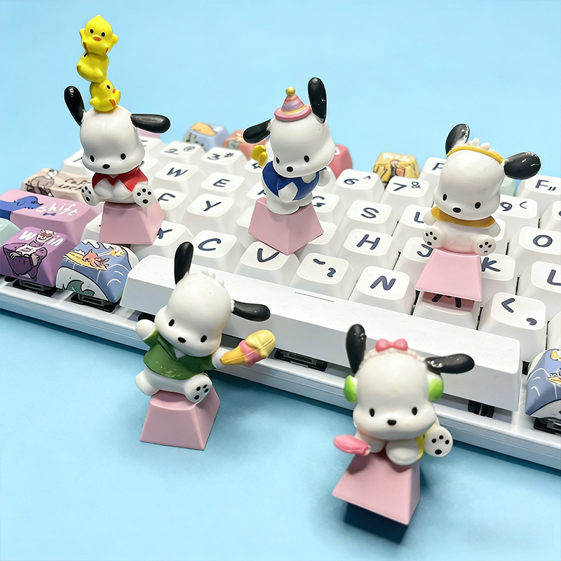 Retro Gaming Keycaps - Sanrio DIY Cute Pacha Dog Creative
