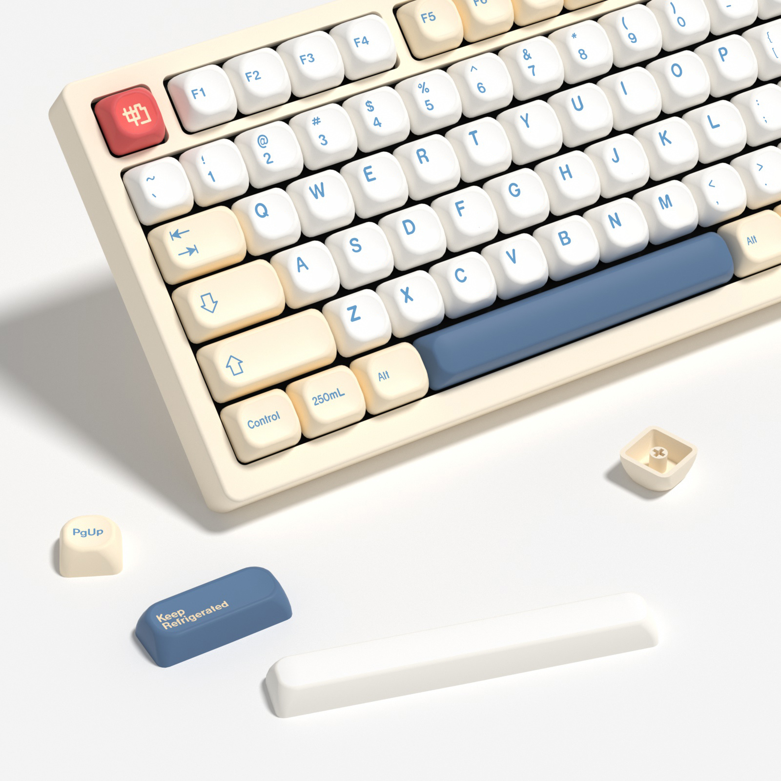 Retro Gaming Laptop - KBDiy GMK Soymilk Keycaps Retro KOA