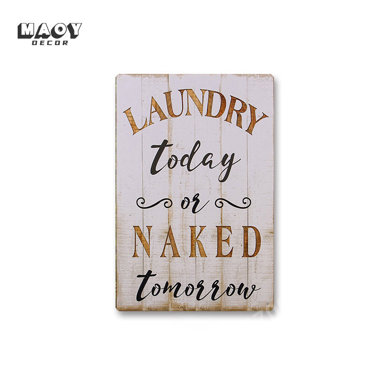 Slogan Metal Tin Sign Laundry  - Retro Gaming Pictures reseña y precio