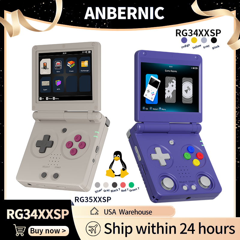 Anbernic RG34XXSP RG35XXSP Fli - Retro Gaming Qss reseña y precio