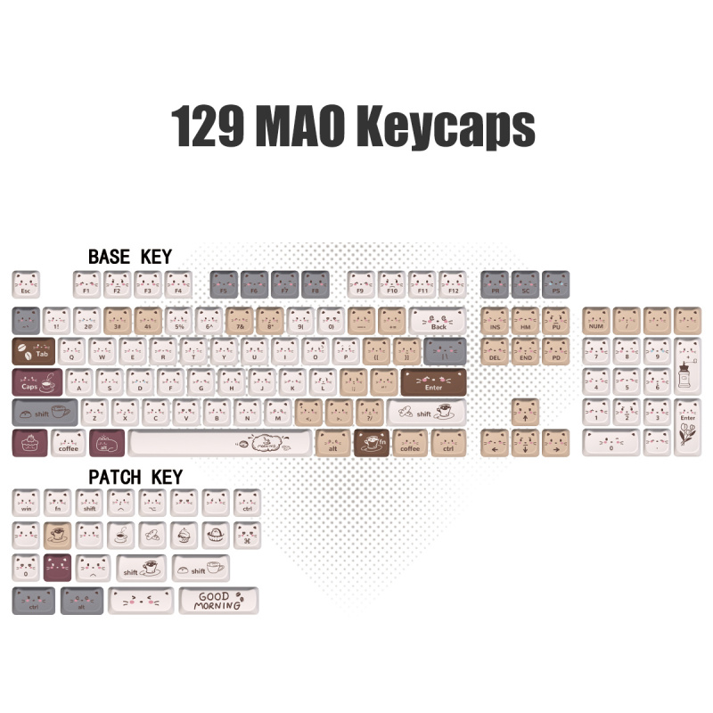 PBT Keycaps 129 Keys Cute Keyc - Retro Gaming Keycaps reseña y precio