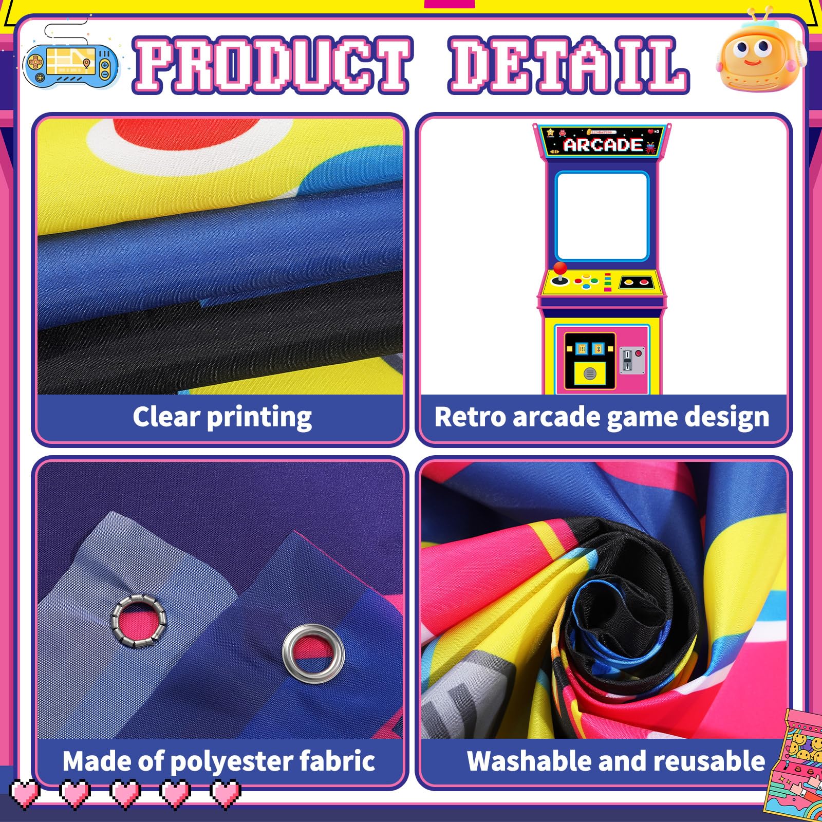 Retro Video Gaming Fabric Arca - Retro Gaming Event reseña y precio