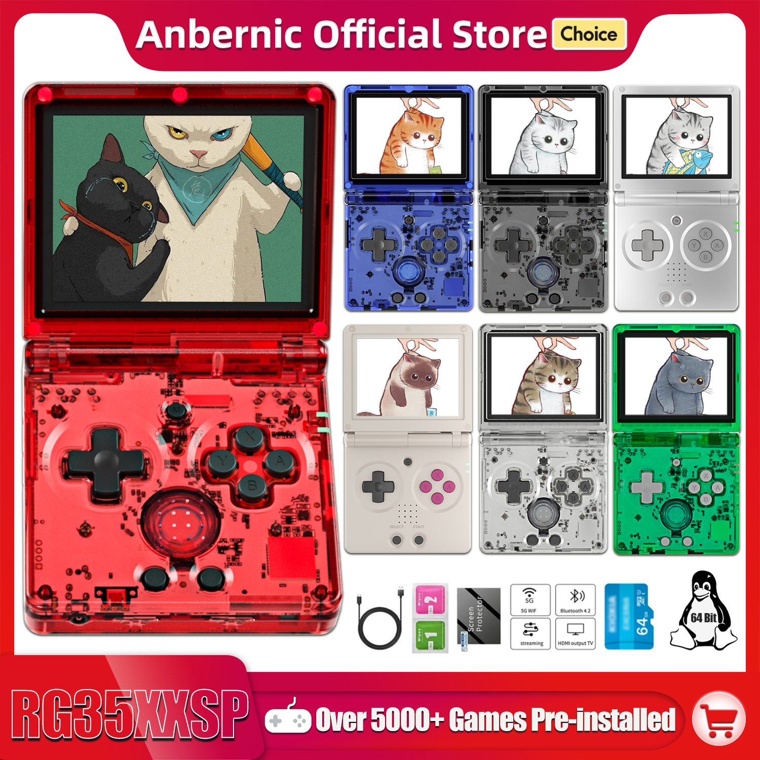 Anbernic NEW RG35XXSP Flip Han - Retro Gaming Qss reseña y precio
