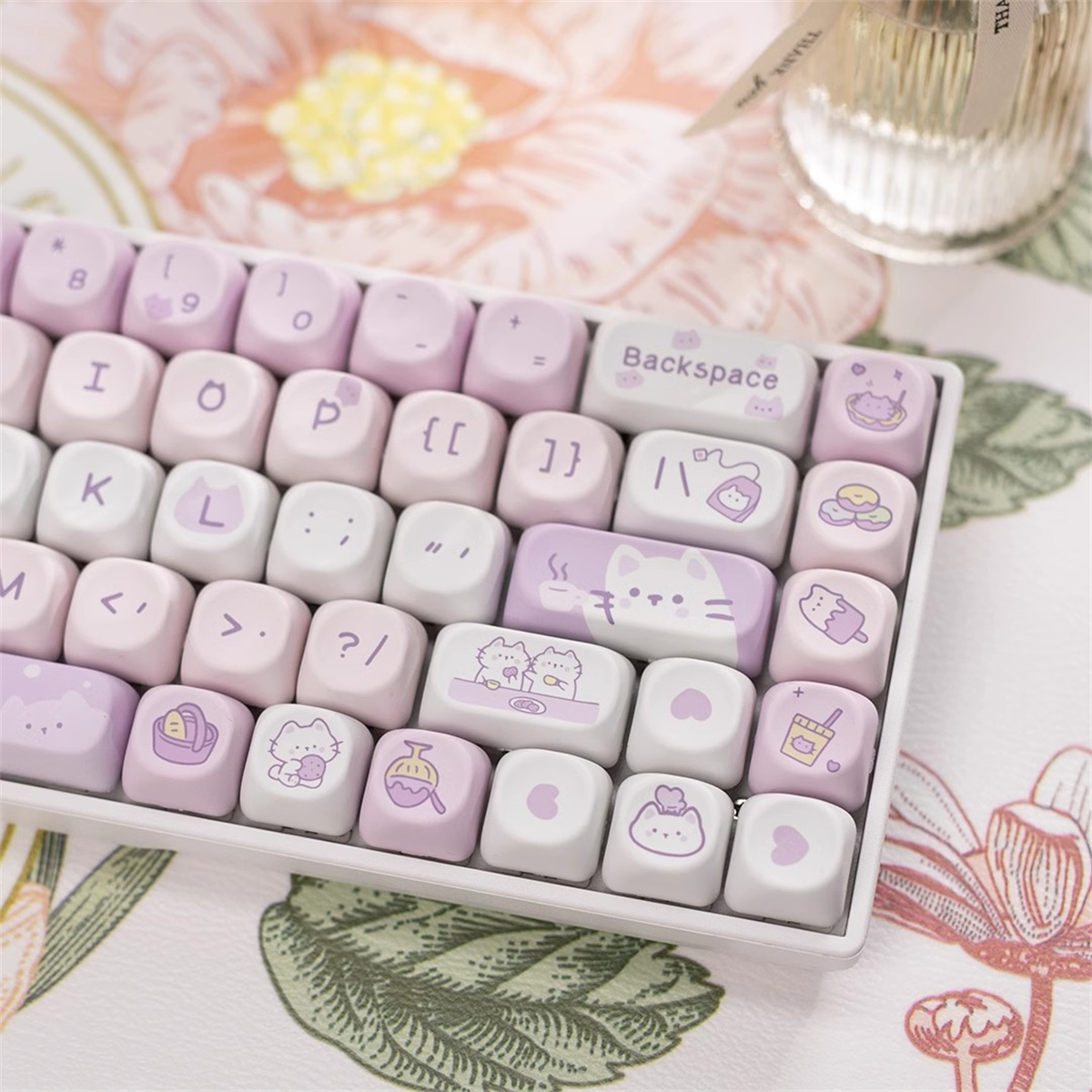 95/132 Keys Cartoon Keycaps PB - Retro Gaming Keycaps reseña y precio