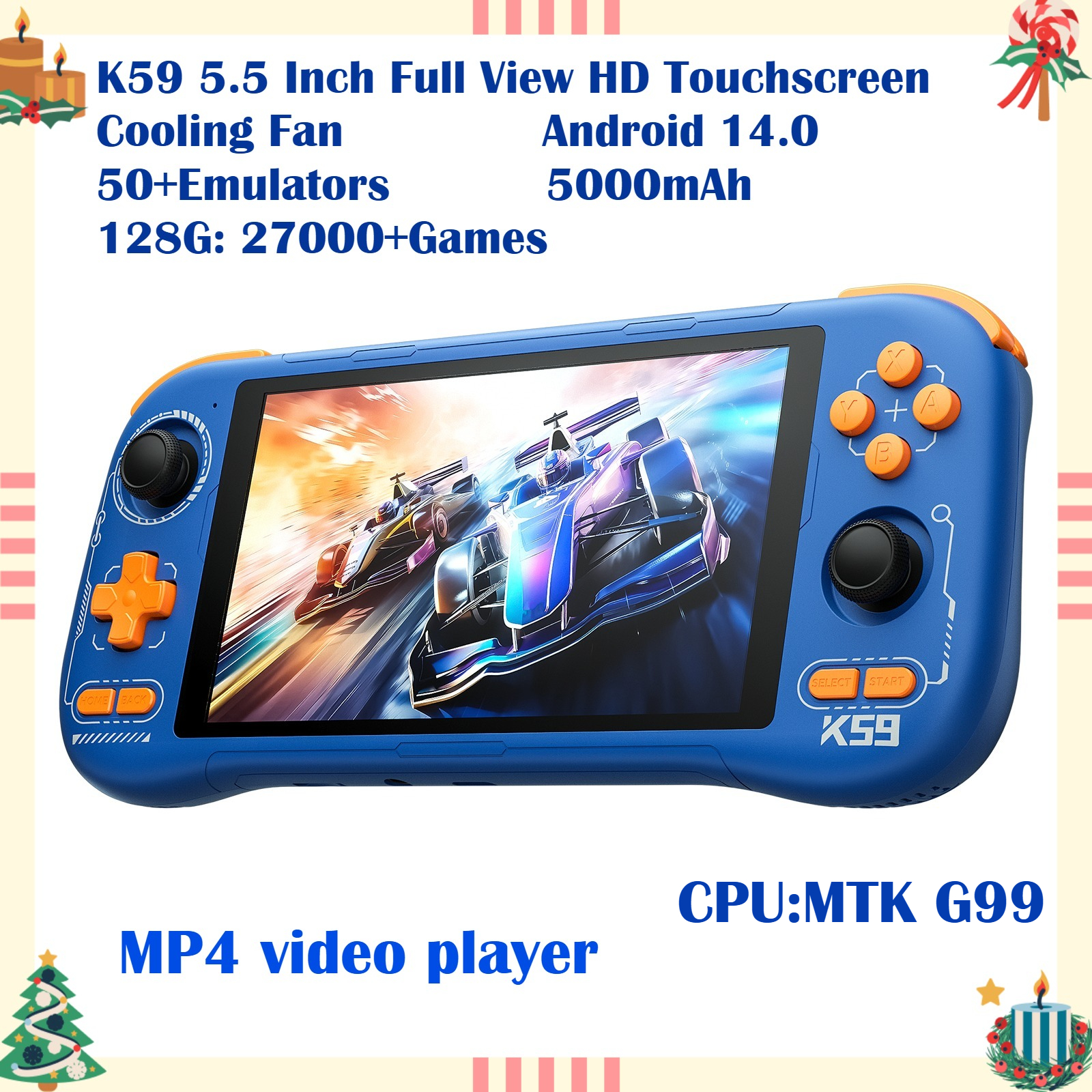 K59 Pro Android 14 Handheld Ga - Retro Gaming Qss reseña y precio