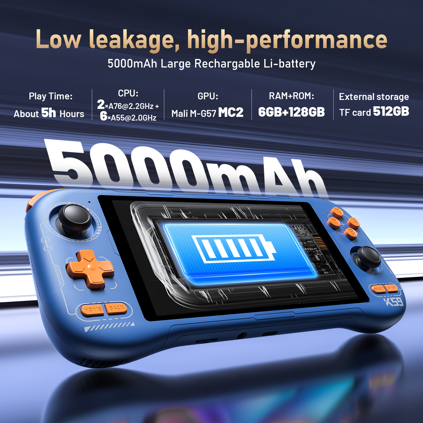 K59 Pro Android 14 Handheld Ga - Retro Gaming Qss reseña y precio