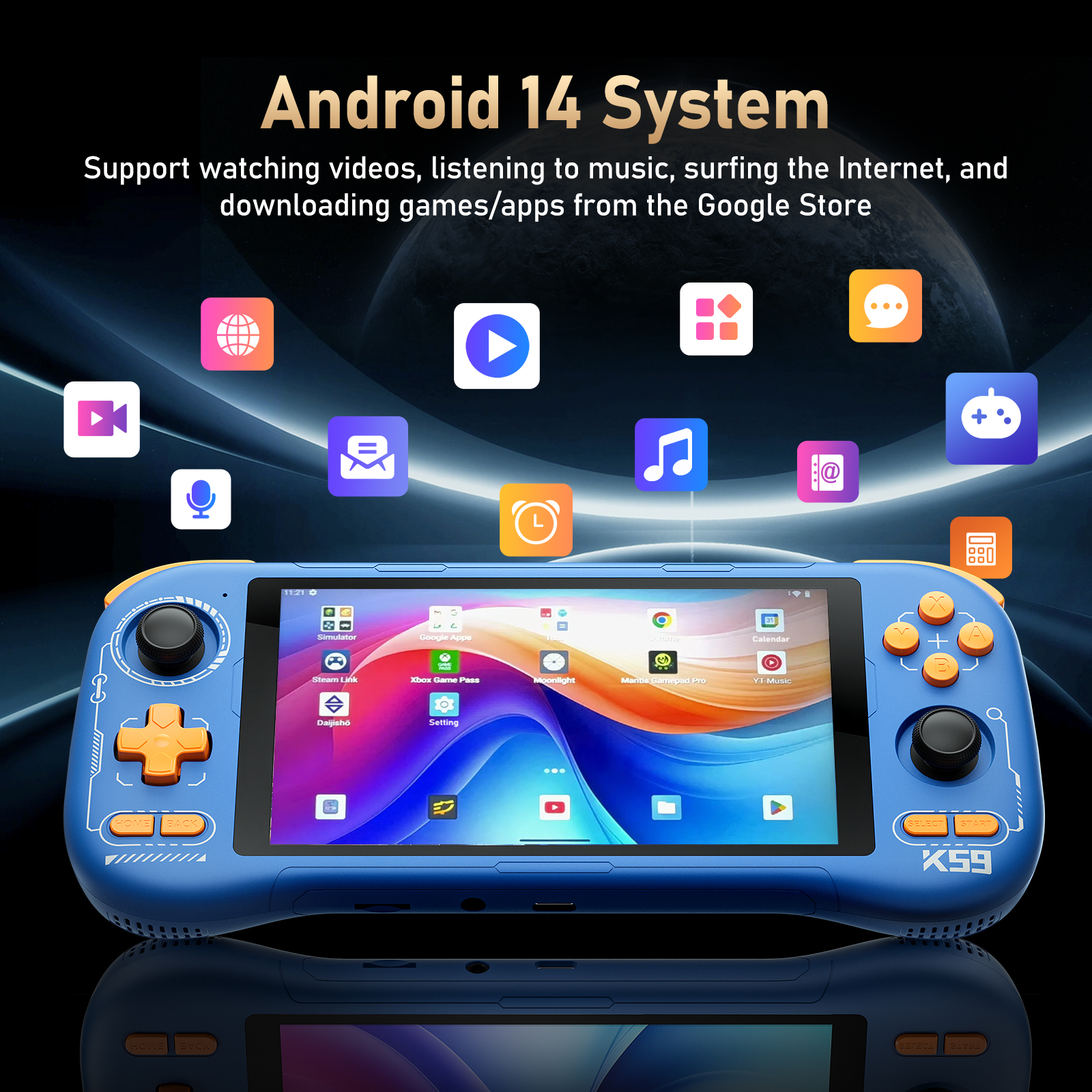 K59 Pro Android 14 Handheld Ga - Retro Gaming Qss reseña y precio