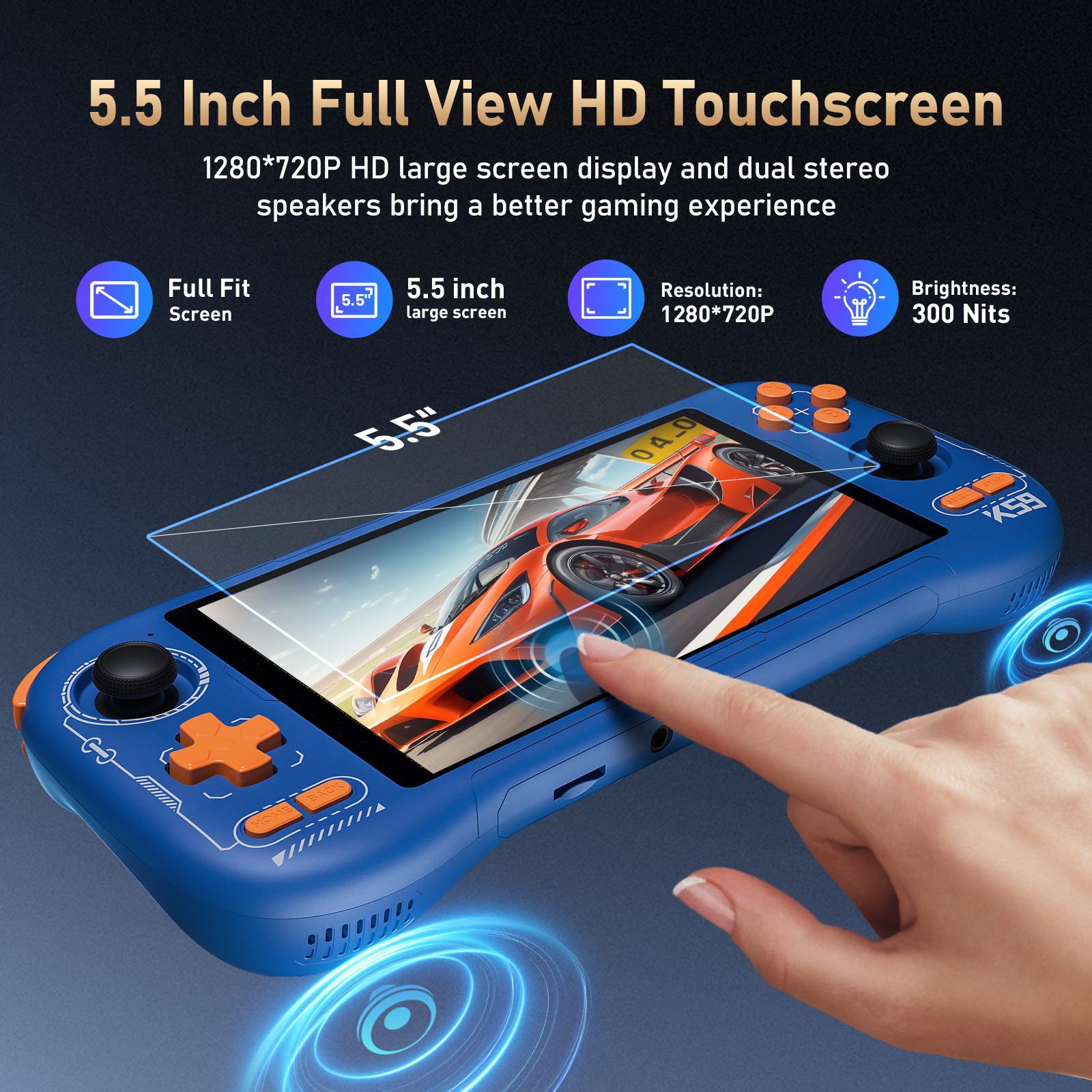 K59 Pro Android 14 Handheld Ga - Retro Gaming Qss reseña y precio
