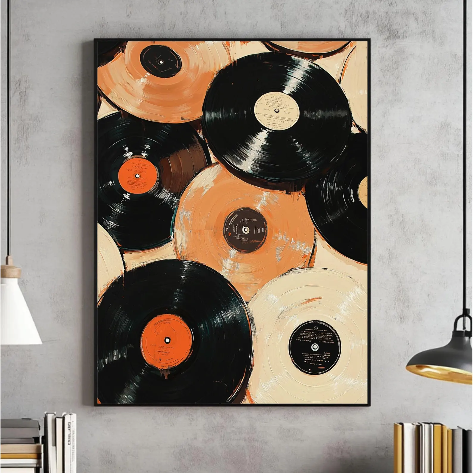 Vintage Record Eclectic Wall A - Retro Gaming Pictures reseña y precio