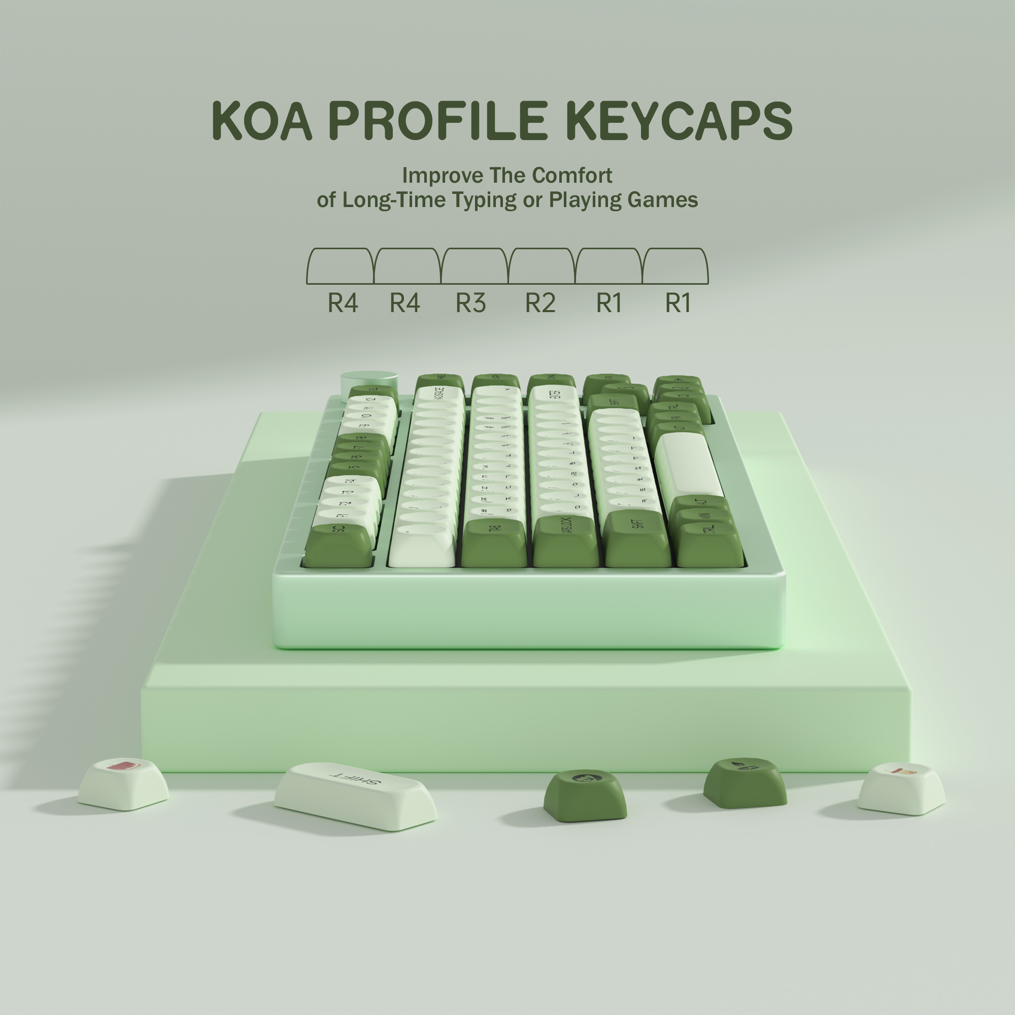 KBDiy Matcha Korean Keycap Gre - Retro Gaming Laptop reseña y precio