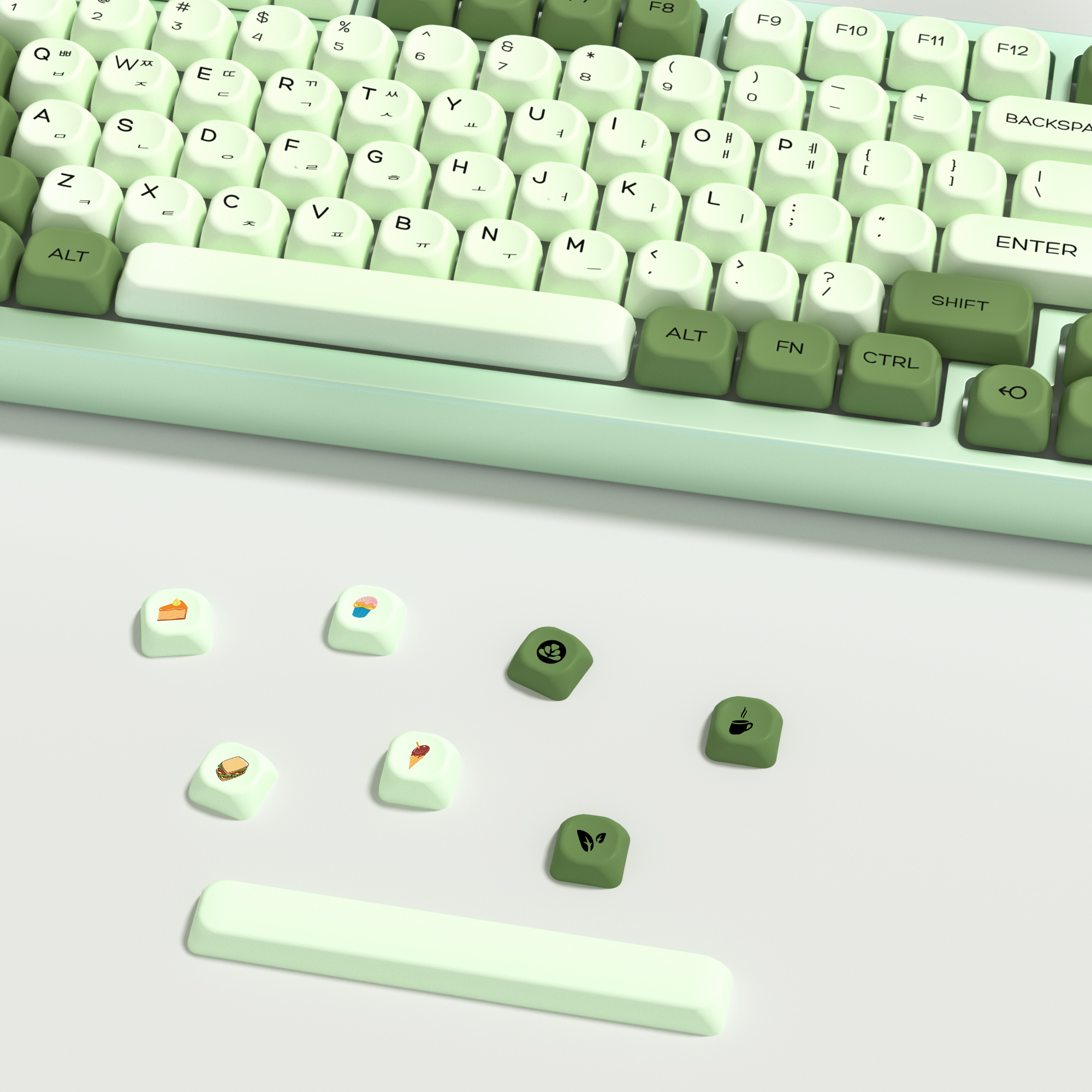 KBDiy Matcha Korean Keycap Gre - Retro Gaming Laptop reseña y precio