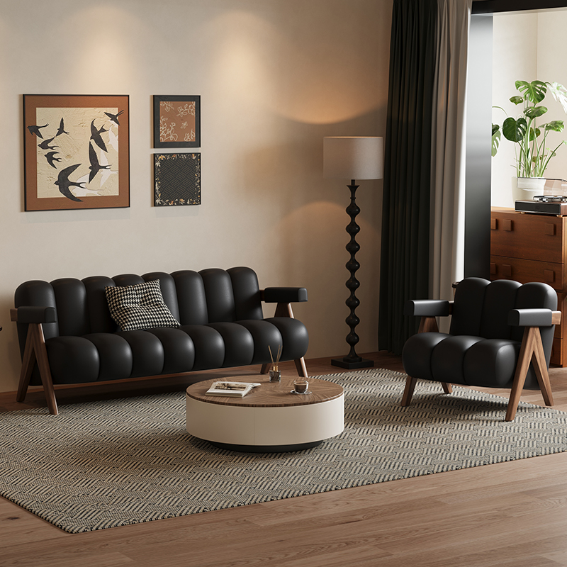 French Retro Sofas Black Livin - Retro Gaming Lounge reseña y precio