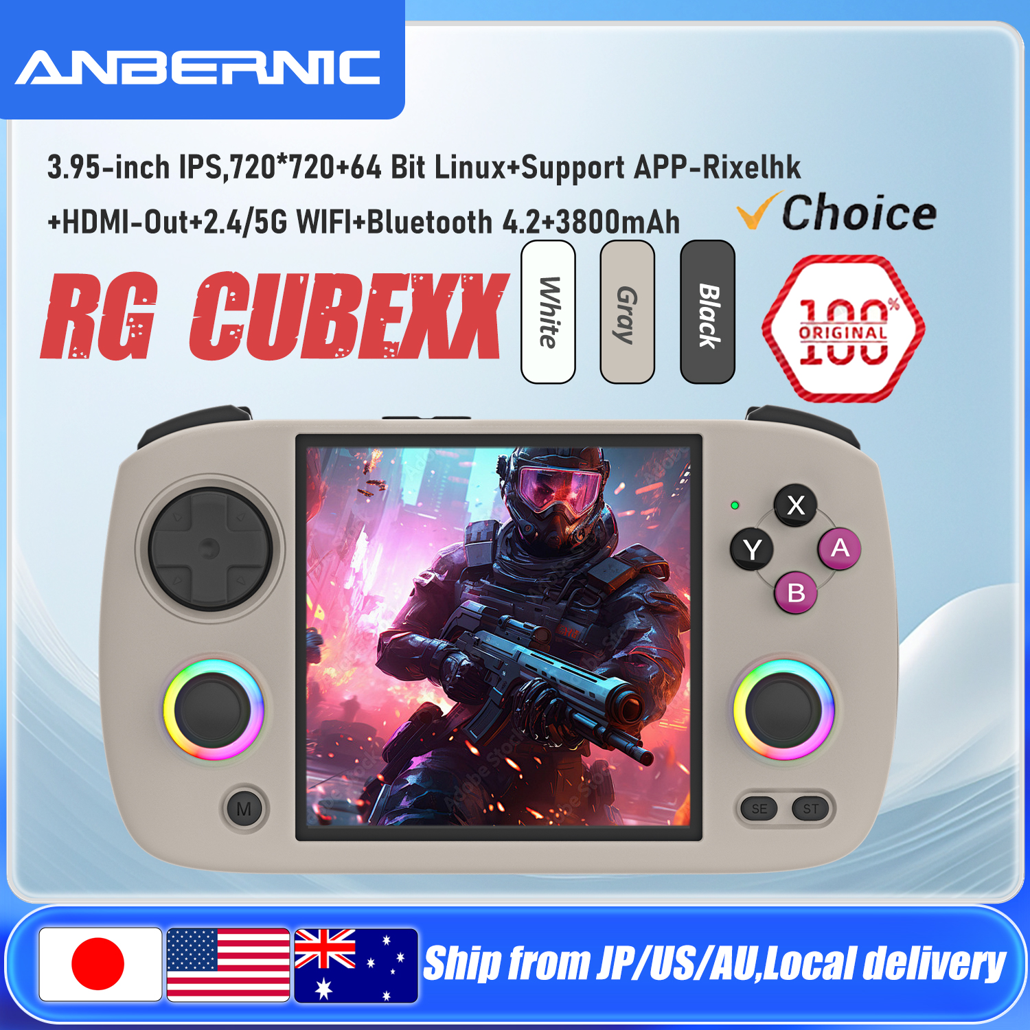 ANBERNIC RG CubeXX Handheld Ga - Retro Gaming Upscaler reseña y precio
