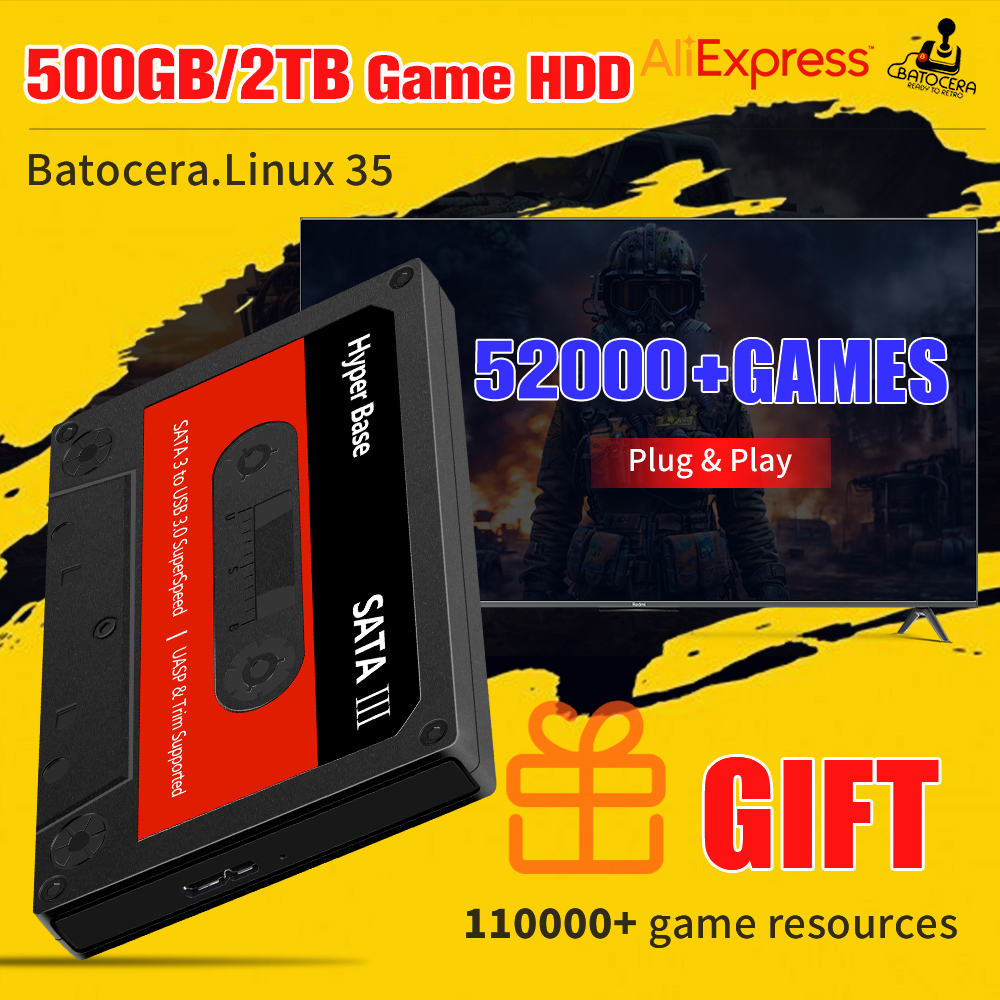 JMachen 500G/2TB Gaming Hard D - Retro Gaming Hard Drive reseña y precio