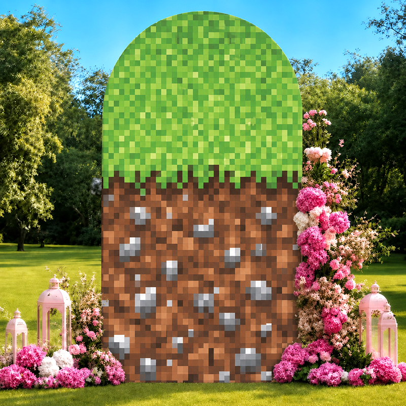 Retro Pixel World Arch Backdro - Retro Gaming Event reseña y precio