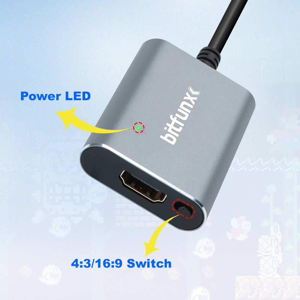 Bitfunx 720P Svideo / AV To HD - Retro Gaming N64 reseña y precio