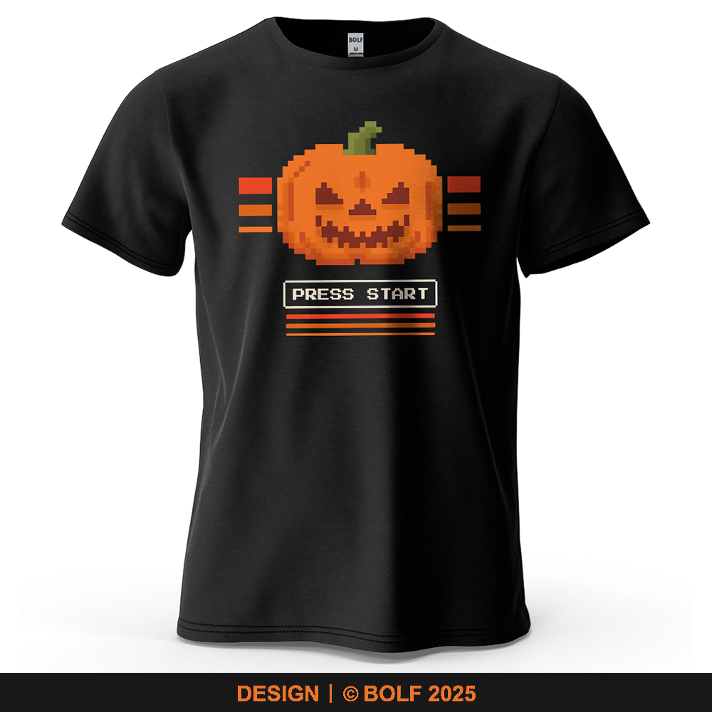 Halloween Pumpkin Printed Men' - Retro Gaming Event reseña y precio