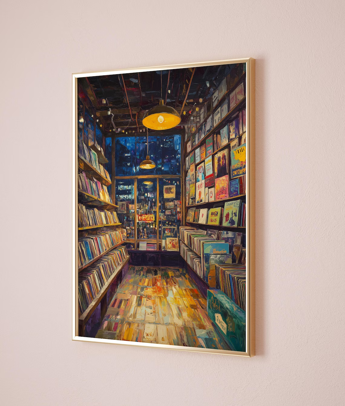 Retro Vinyl Record Store Poste - Retro Gaming Pictures reseña y precio
