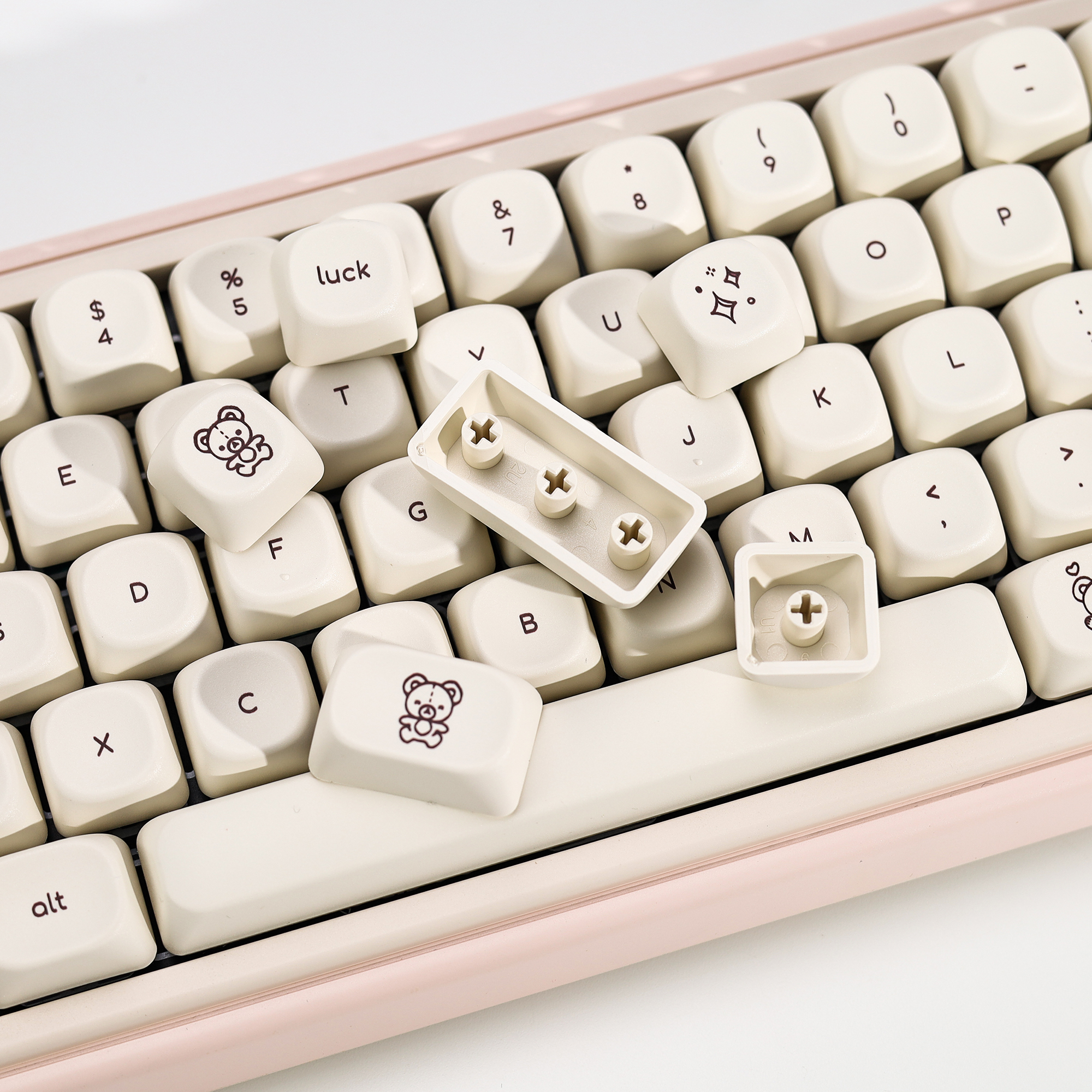 KBDiy Cute Bear Tales Keycaps  - Retro Gaming Keycaps reseña y precio