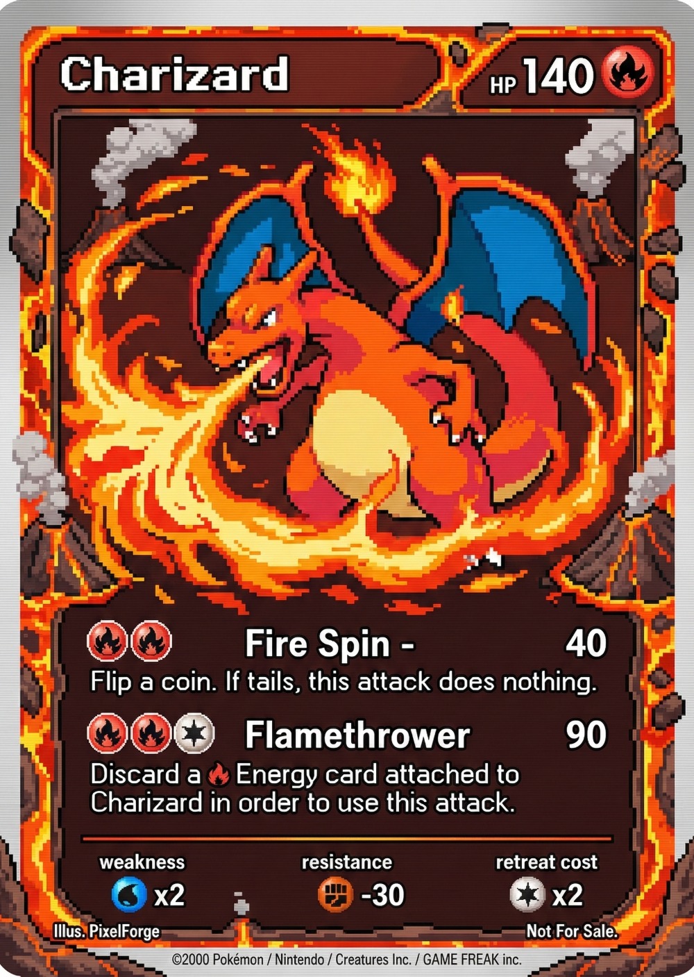 5Pcs Pokemon Cards Charizard G - Retro Game Card reseña y precio
