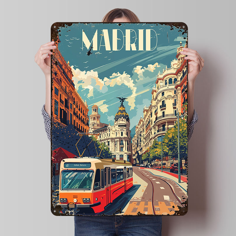 Madrid City Vibes Poster Wall  - Retro Gaming Vibe reseña y precio