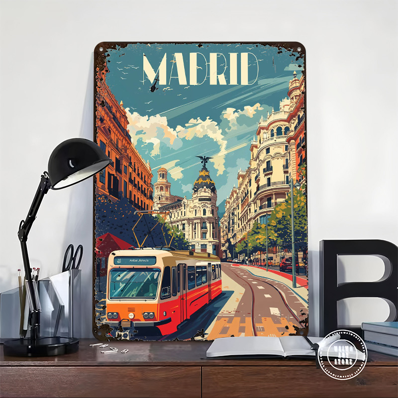 Madrid City Vibes Poster Wall  - Retro Gaming Vibe reseña y precio