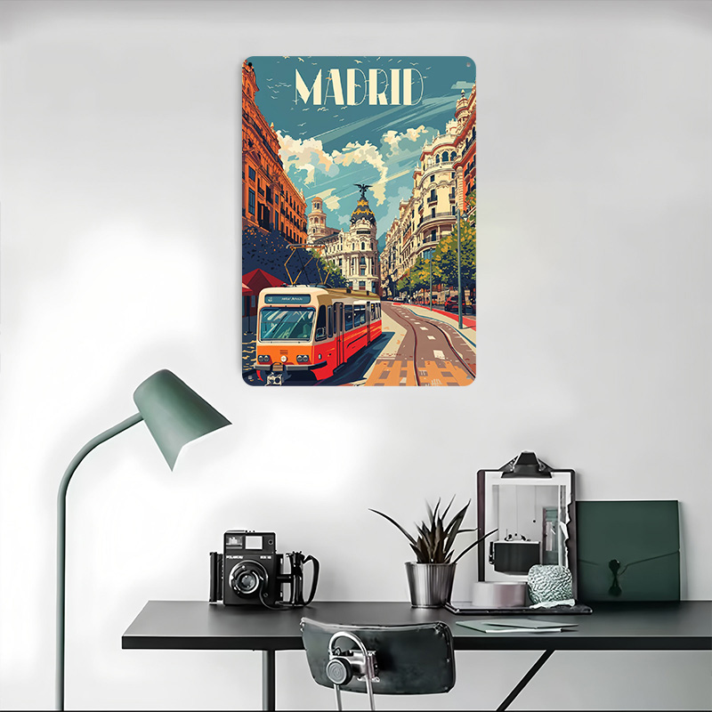 Madrid City Vibes Poster Wall  - Retro Gaming Vibe reseña y precio