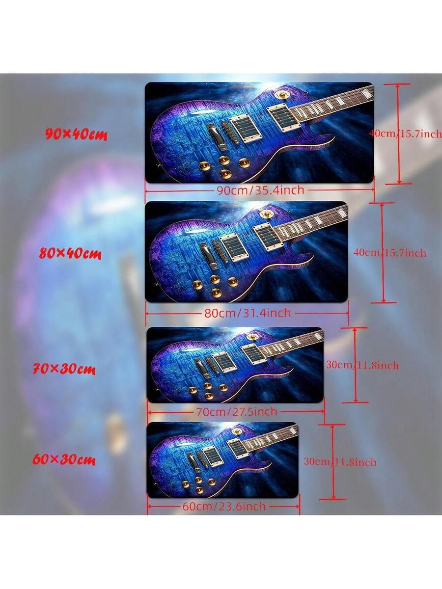 Retro Blue Guitar Design Mouse - Retro Gaming Laptop reseña y precio