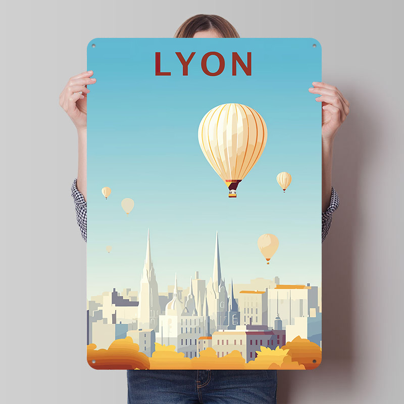 Travel to Lyon Printed Poster  - Retro Gaming Lyon reseña y precio