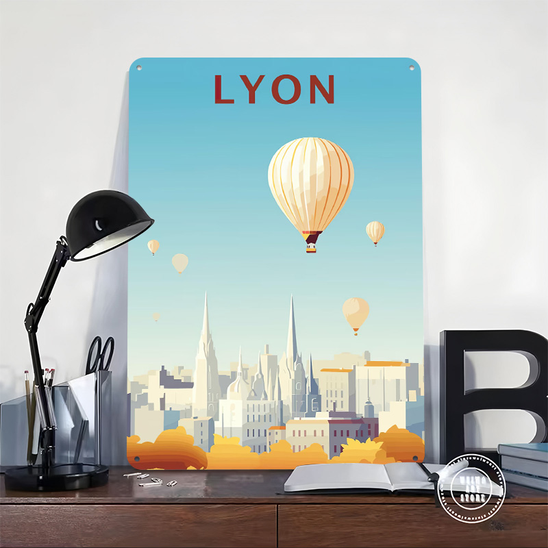 Travel to Lyon Printed Poster  - Retro Gaming Lyon reseña y precio