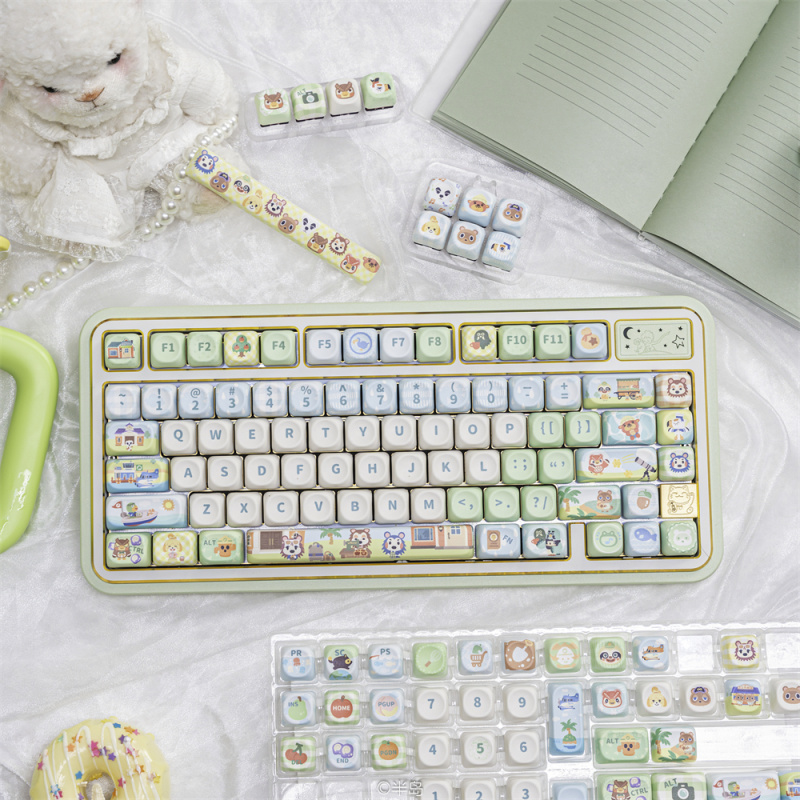 Cute Animal Keycaps,137 Keys C - Retro Gaming Keycaps reseña y precio