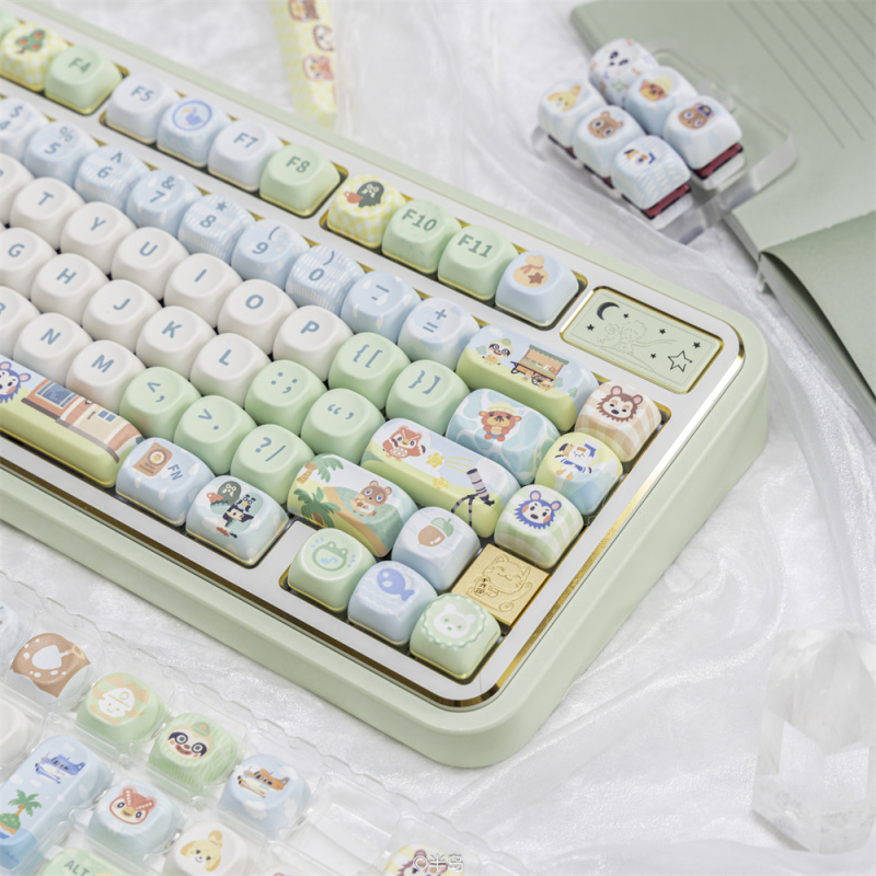 Cute Animal Keycaps,137 Keys C - Retro Gaming Keycaps reseña y precio