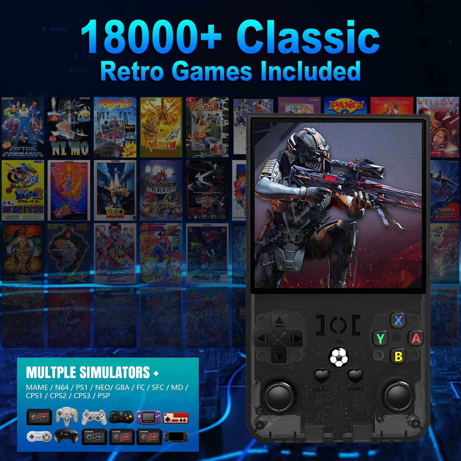 Open Source R36MAX Portable Vi - Retro Gaming Qss reseña y precio