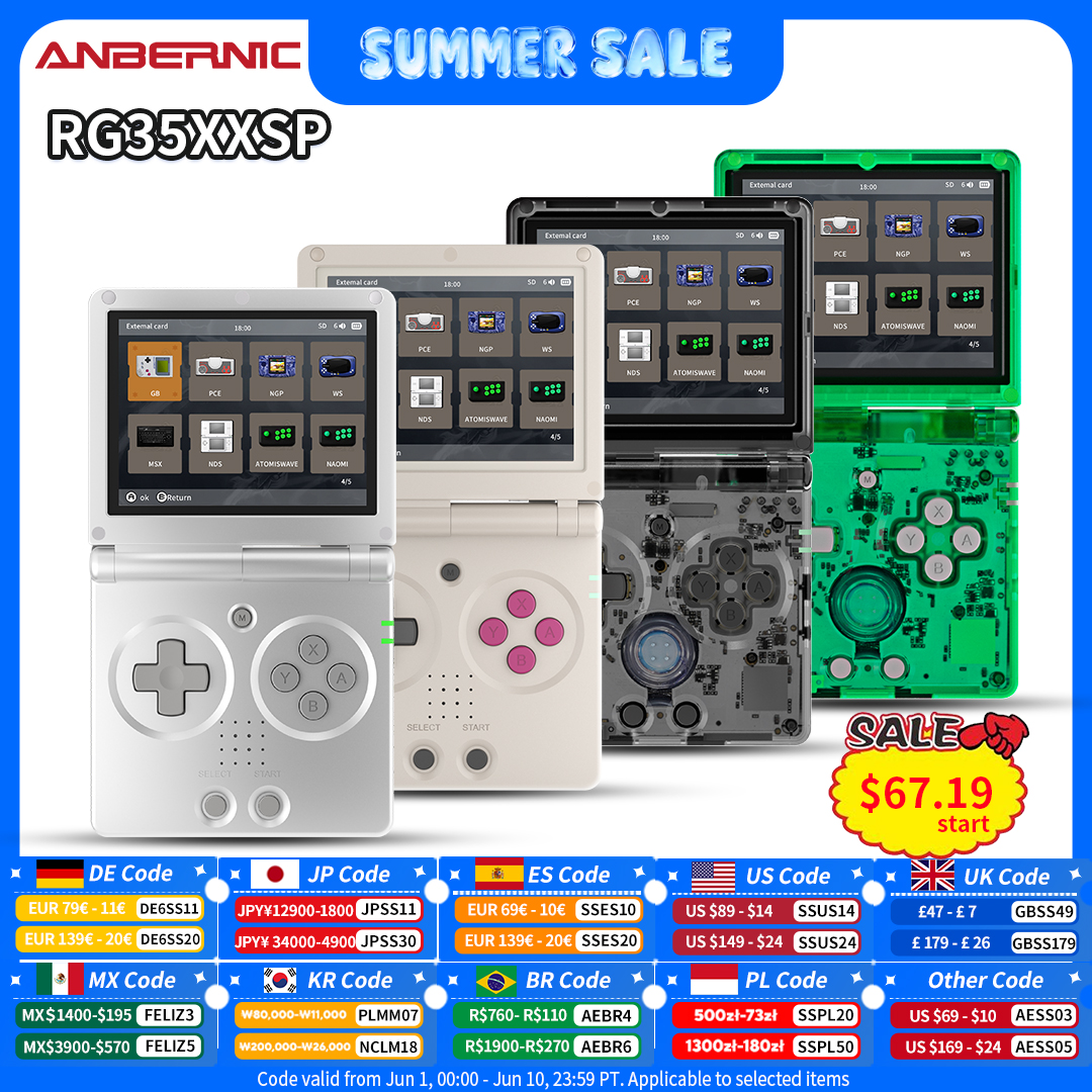 Anbernic RG35XXSP Retro Flip H - Retro Gaming Qss reseña y precio