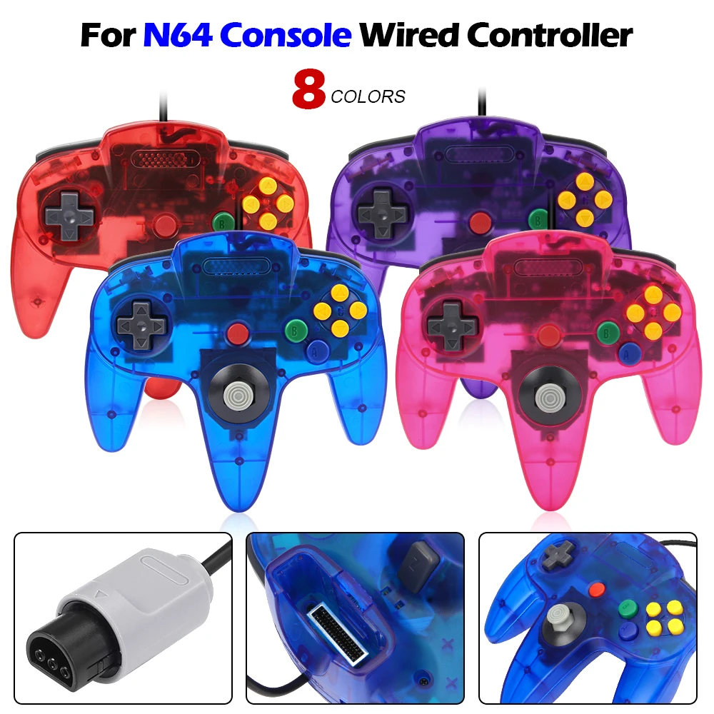 8 Colors Wired Gamepad For N64 - Retro Gaming N64 reseña y precio