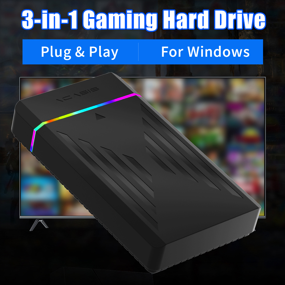GC 3T Gaming Hard Drive With 1 - Retro Gaming Hard Drive reseña y precio