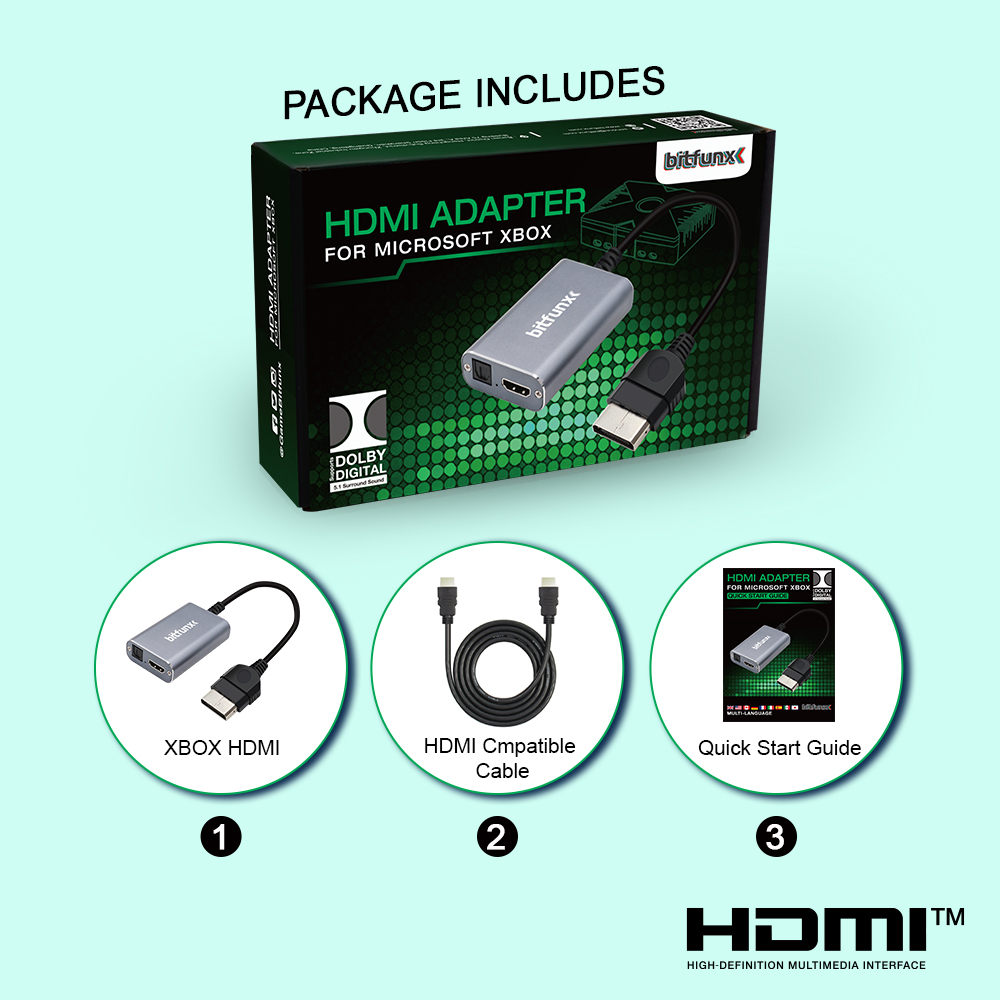 Bitfunx HDMI™ Adapter for XBOX - Retro Gaming Cable reseña y precio
