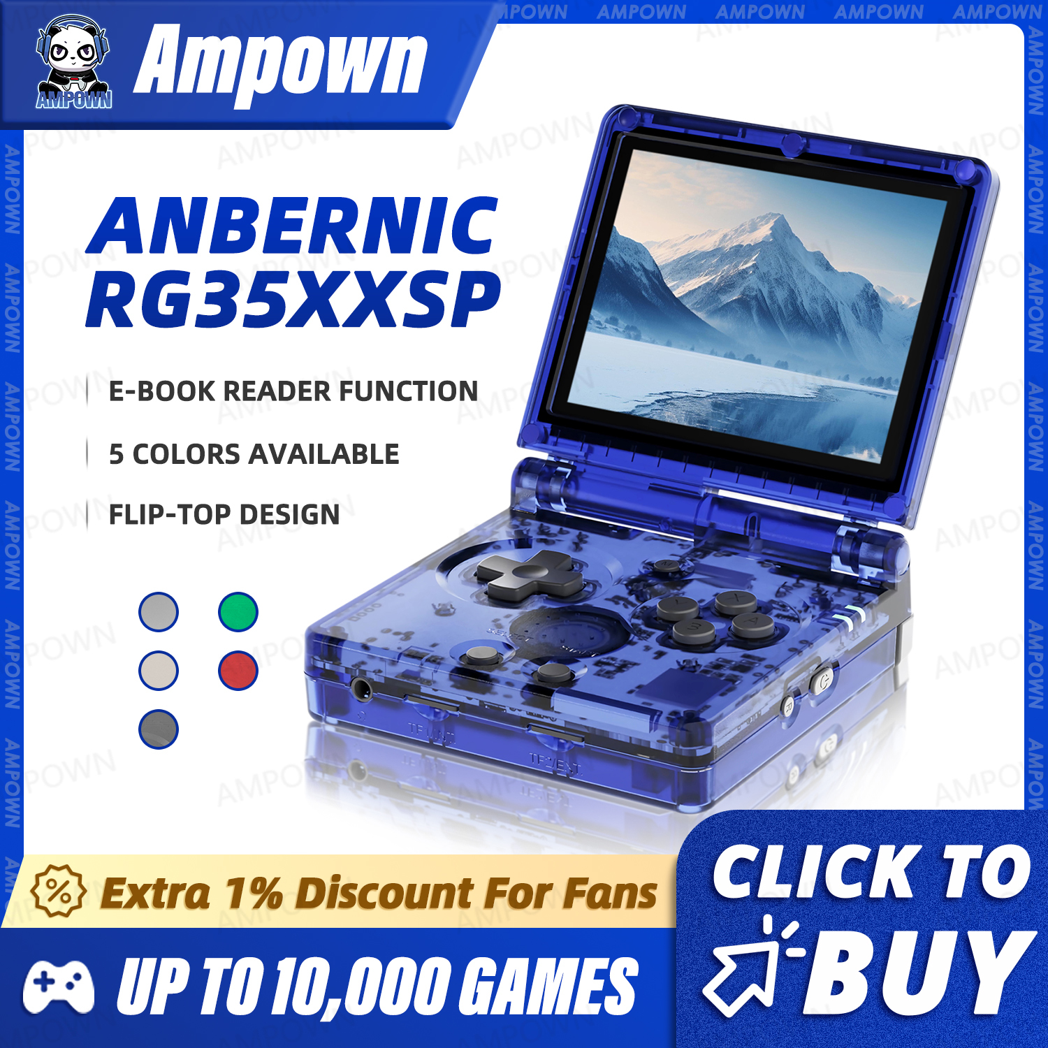 ANBERNIC RG35XXSP Flip Game Co - Retro Gaming Upscaler reseña y precio
