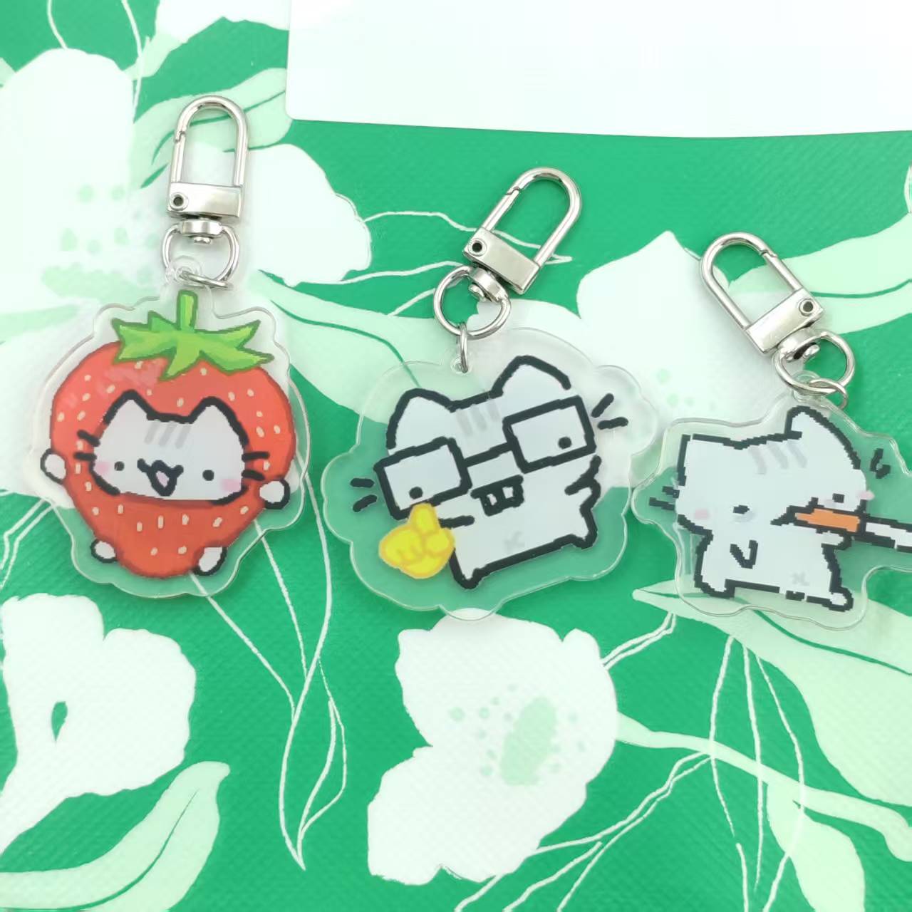 2d Flat Pixel Cat Keychain - G - Retro Gaming Vibe reseña y precio