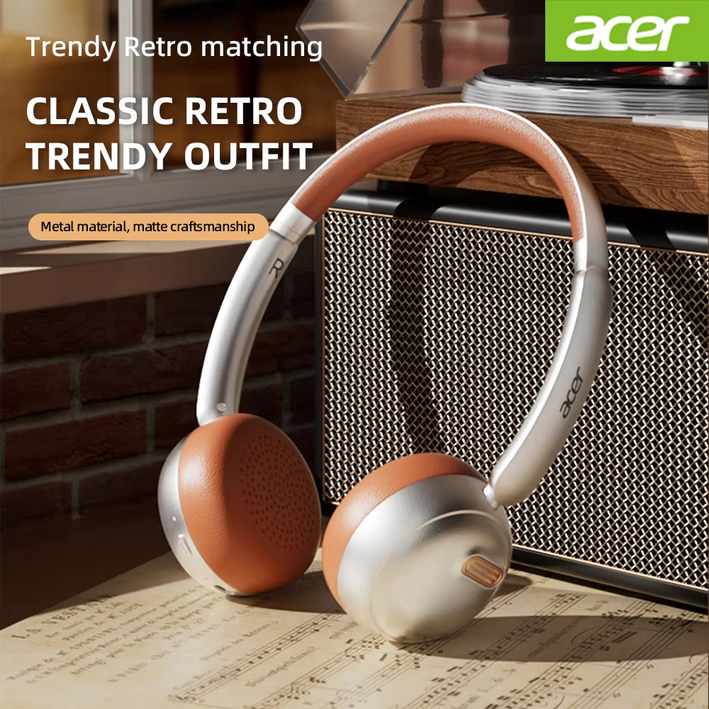 Acer OHW111 Bluetooth Headphon - Retro Gaming Cable reseña y precio