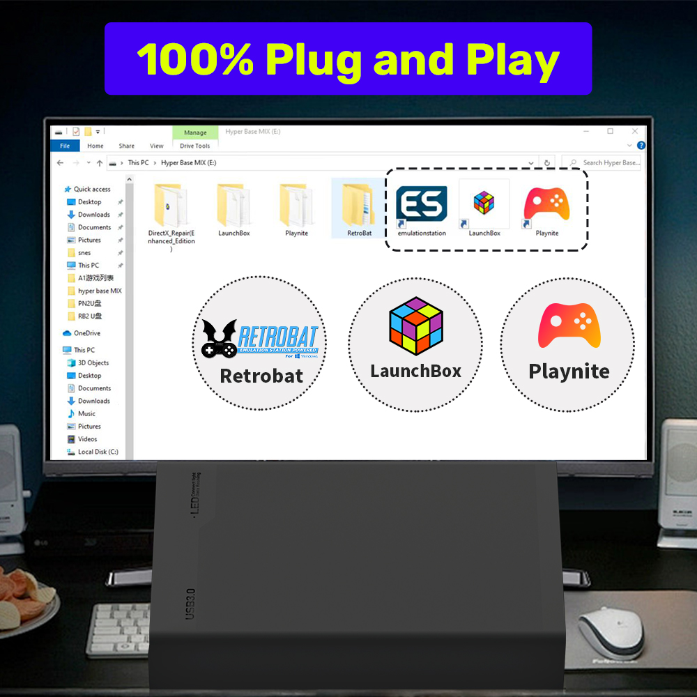 Mix500G Portable Game Hard Dri - Retro Gaming Hard Drive reseña y precio