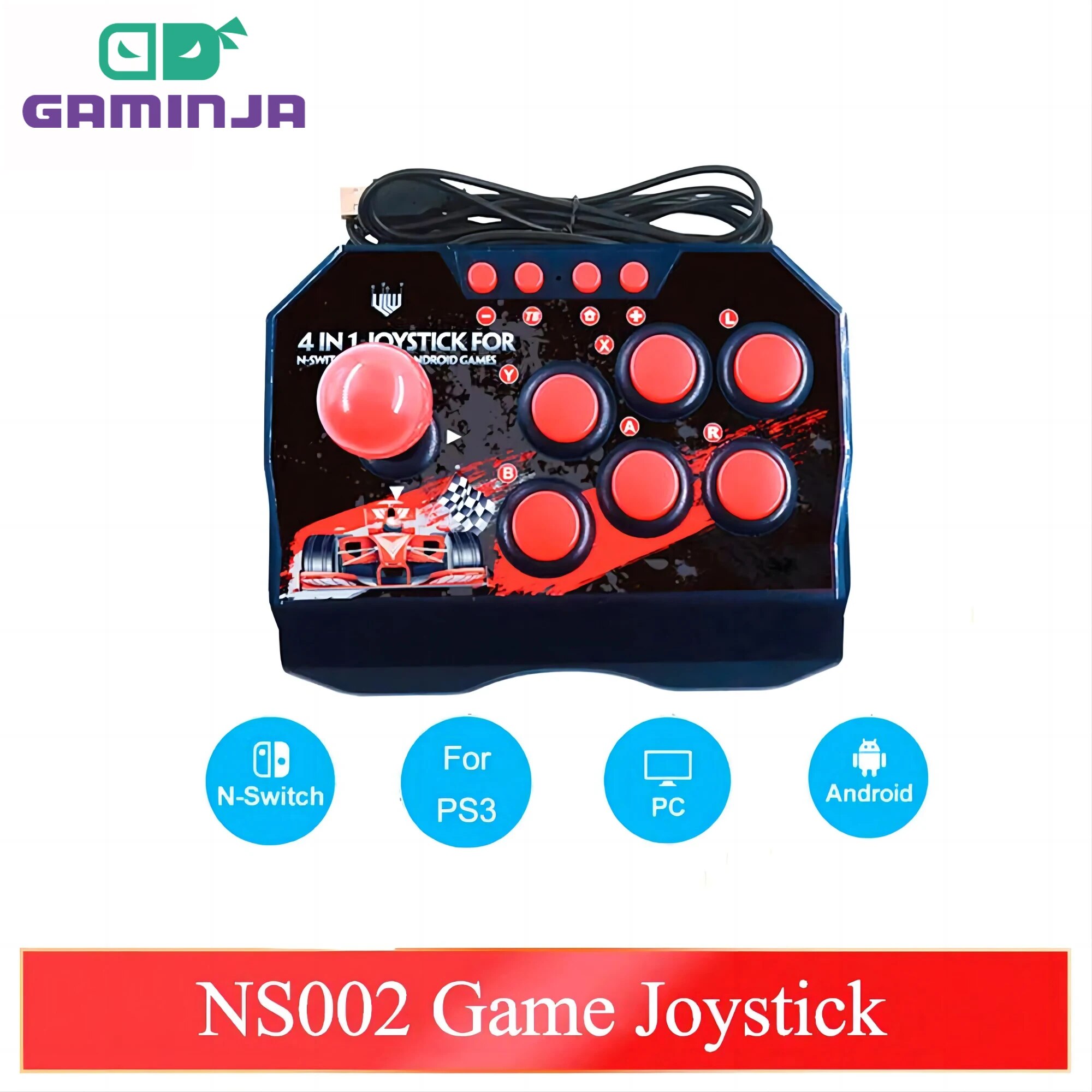 GAMINJA NS002 4 In 1 Retro Arc - Retro Gaming Raspberry Pi Zero reseña y precio