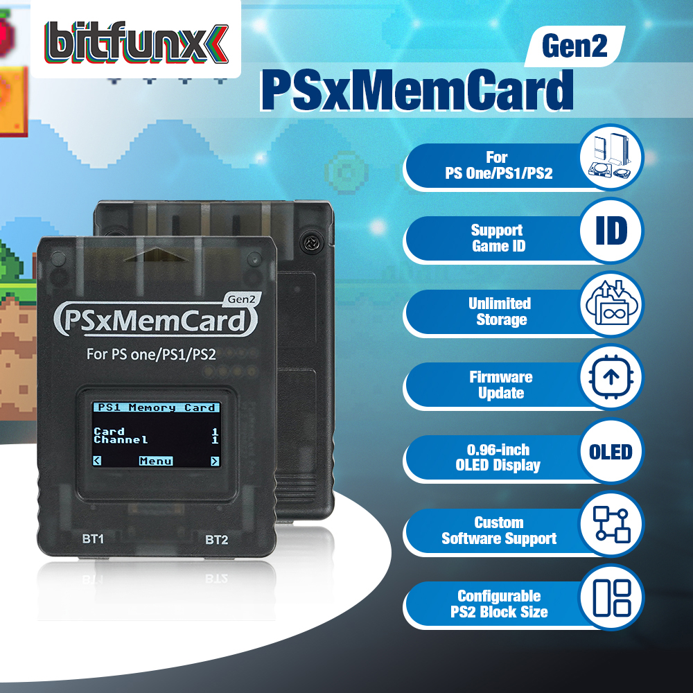 Bitfunx PSxMemCard Gen2 Store  - Retro Gaming Upscaler reseña y precio
