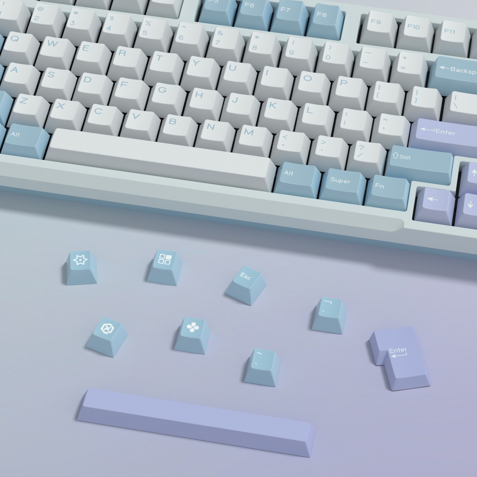KBDiy GMK Illusion Keycap Cher - Retro Gaming Laptop reseña y precio