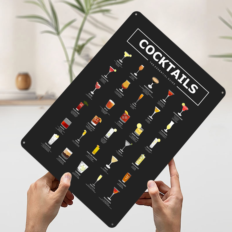Cocktails Guide Printed Poster - Retro Gaming Guide reseña y precio