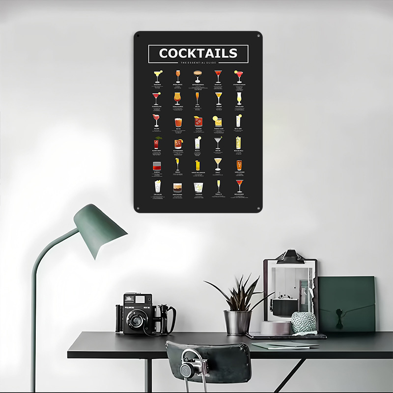 Cocktails Guide Printed Poster - Retro Gaming Guide reseña y precio
