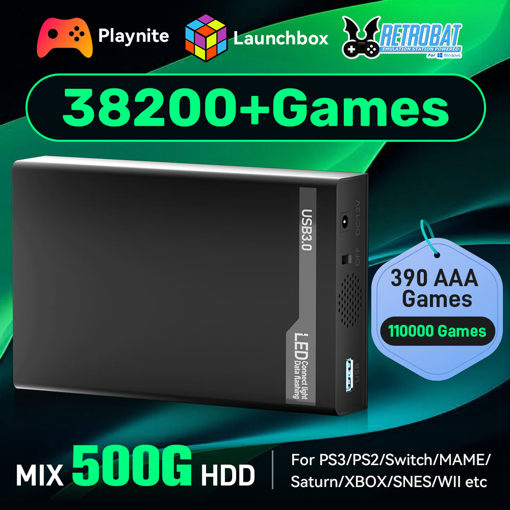MIX500G Game Hard Drive With 3 - Retro Gaming N64 reseña y precio
